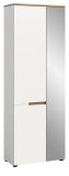 Garderobenschrank Cooper in wei� und Artisan Eiche 65 x 190 cm variable Inneneinteilung, Soft-Close