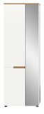 Garderobenschrank Cooper in wei� und Artisan Eiche 65 x 190 cm variable Inneneinteilung, Soft-Close