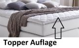 Boxspringbett Isabelle 200 x 200 cm Leder Optik wei� Taschenfederkern Matratze