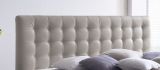 Boxspringbett Isabelle 180 x 200 cm Leder Optik muddy Taschenfederkern Matratze