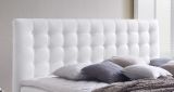 Boxspringbett Isabelle 160 x 200 cm Leder Optik wei� Taschenfederkern Matratze