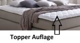 Boxspringbett Isabelle 200 x 200 cm Leder Optik muddy 7 Zonen Multi Tonnentaschenfederkern Matratze
