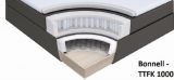 Boxspringbett Isabelle 200 x 200 cm Leder Optik wei� 7 Zonen Multi Tonnentaschenfederkern Matratze