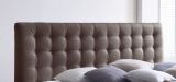 Boxspringbett Isabelle 160 x 200 cm Leder Optik braun 7 Zonen Tonnentaschenfederkern Matratze