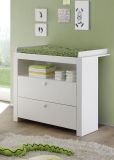 Babyzimmer Wickelkommode Zuzu in wei� Babym�bel Wickeltisch 96 x 111 cm
