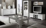 Couchtisch Livorno wei� Hochglanz Lack 122 x 65 cm