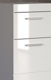 Badezimmer Kommode Adamo in wei� Hochglanz Badschrank 73 x 79 cm