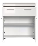 Badezimmer Kommode Adamo in wei� Hochglanz Badschrank 73 x 79 cm