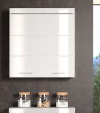 Bad H�ngeschrank Adamo in wei� Hochglanz Badschrank 73 x 77 cm