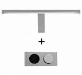 Badezimmer Badm�bel Set Adamo Hochglanz grau inkl. LED-Beleuchtung Badkombination 6-teilig