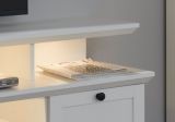 Wohnwand Milla 3-teilig in wei� Landhaus Schrankwand 273 x 129 cm