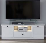 TV-Lowboard Milla in wei� Landhaus Fernsehtisch 140 x 49 cm