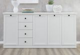 Sideboard Milla in wei�, 195 x 88 cm Kommode im Landhausstil