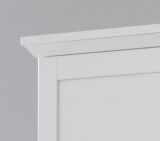 Garderobenschrank Milla in wei� Landhaus Flurgarderobe 81 x 196 cm