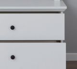 Garderobenbank Milla in wei� Landhaus Sitzbank 81 x 49 cm
