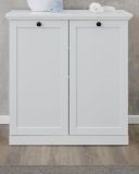 Kommode Milla in wei� 81 x 88 cm im Landhausstil als Schuhschrank