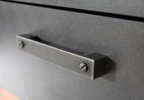 Sideboard Foundry in Used Wood Altholz Dekor mit Grau, Kommode 4-t�rig 178 x 77 cm