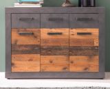 Sideboard Foundry in Used Wood Altholz Design, Kommode 117 x 86 cm