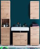 Badezimmer Badm�bel Set Amanda in Eiche / Asteiche Badkombination 4-teilig 163 x 190 cm