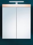 Badezimmer Spiegelschrank Adamo in Eiche Dekor Badschrank 2-t�rig 60 x 77 cm
