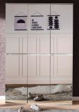 Garderobenschrank Reflect in wei� mit Spiegelt�ren - Schuhschrank 111 x 191 cm