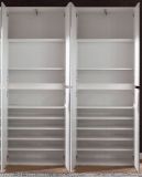 Garderobenschrank mit Spiegel Reflect in wei� mit Spiegelt�ren - Schuhschrank 148 x 191 cm