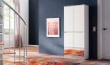 Garderobenschrank mit Spiegel Reflect in wei� mit Spiegelt�ren - Schuhschrank 74 x 191 cm