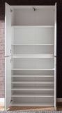 Garderobenschrank mit Spiegel Reflect in wei� mit Spiegelt�ren - Schuhschrank 74 x 191 cm