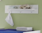 Babyzimmer Wandregal Olivia und Wilson in wei� 75 x 20 cm