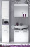 Badezimmer Hochschrank Clarito in wei� Hochglanz 30 x 182 cm