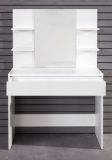 Schminktisch Kalla in wei� 85 x 140 cm mit Schublade und Spiegel