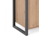Sideboard Malta in Artisan Eiche und Anthrazit Kommode im Industrial Look 160 x 88 cm