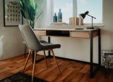 Schreibtisch Malta in Artisan Eiche und Anthrazit im Industrial Look 120 x 60 cm