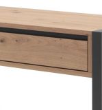 Konsolentisch Malta in Eiche und Anthrazit im Industrie Look 100 x 75 cm