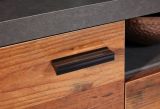 TV-Lowboard Noxa in Used Wood Altholz Design mit Grau, Komforth�he, 180 x 66 cm