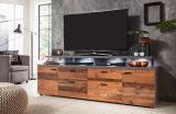 TV-Lowboard Noxa in Used Wood Altholz Design mit Grau, Komforth�he, 180 x 66 cm