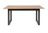 Esstisch Malta in Artisan Eiche und Anthrazit im Industrial Look 160 / 200 x 90 cm ausziehbar