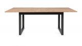 Esstisch Malta in Artisan Eiche und Anthrazit im Industrial Look 160 / 200 x 90 cm ausziehbar
