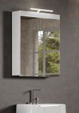 Badezimmer Spiegelschrank Adamo in wei� Hochglanz Badschrank 2-t�rig 60 x 77 cm