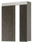 Badezimmer Spiegelschrank Adamo in wei� Hochglanz Badschrank 2-t�rig 60 x 77 cm