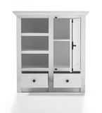 Kommode Hooge in Pinie wei� Landhaus 105 x 115 cm