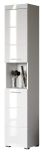 Bad Hochschrank Adamo in wei� Hochglanz, Badschrank 37 x 190 cm