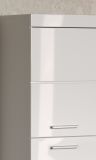 Badezimmer H�ngeschrank Adamo in wei� Hochglanz 37 x 77 cm