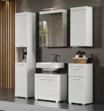 Badezimmer H�ngeschrank Adamo in wei� Hochglanz 37 x 77 cm