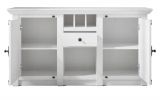 Sideboard Hooge in Pinie wei� Landhaus Kommode mit Weinregal 152 x 83 cm