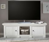 TV-Lowboard Hooge in Pinie wei� Landhaus TV-Unterteil 152 x 51 cm