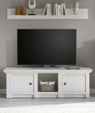 Wandboard Hooge in Pinie wei� Landhaus Wandregal 150 x 20 cm
