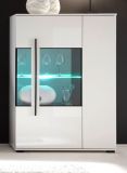 Highboard Design-D in Hochglanz wei� Kommode 90 x 140 cm Anrichte