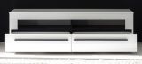 TV-Lowboard Design-D in Hochglanz wei� Unterschrank 180 x 47 cm, Soft-Close