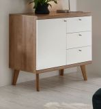 Sideboard Helge in wei� und Eiche Riviera Kommode skandinavisch 107 x 83 cm